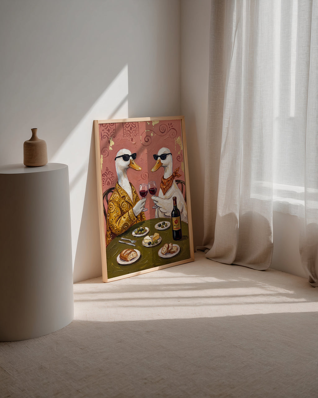 Wine O'Clock Ducks Poster – i rum 1
