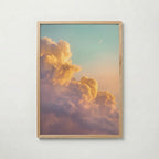 Dusk Drift Poster i ekram, gyllene molnmotiv från Bozetto, tryckt i Sverige