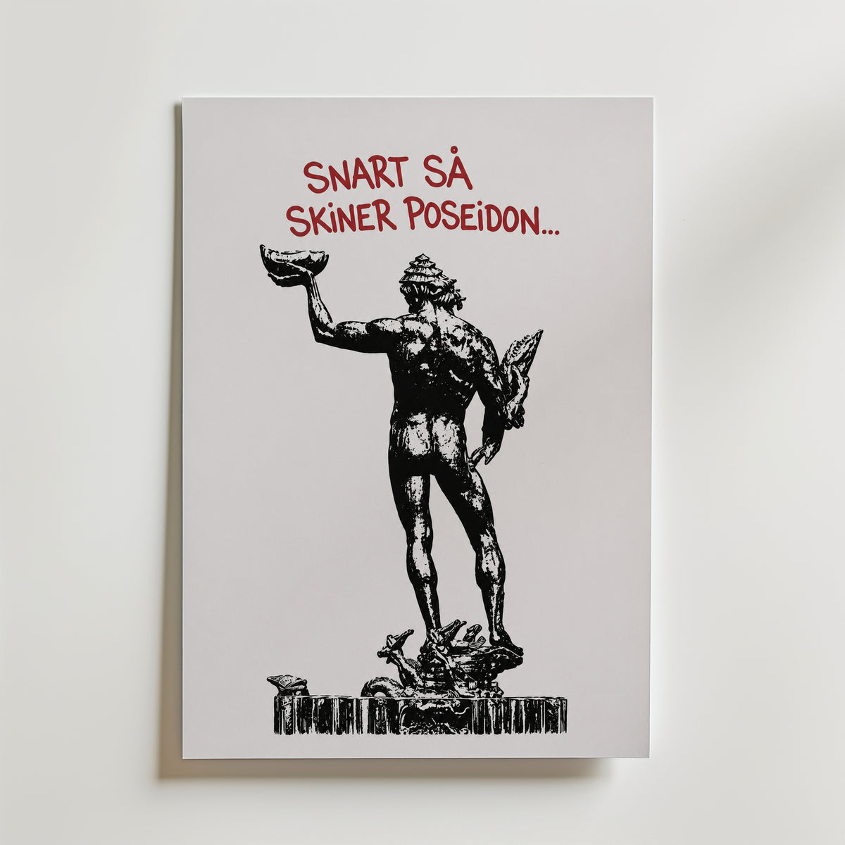 Snart Skiner Poseidon Poster – canvas utan passepartout