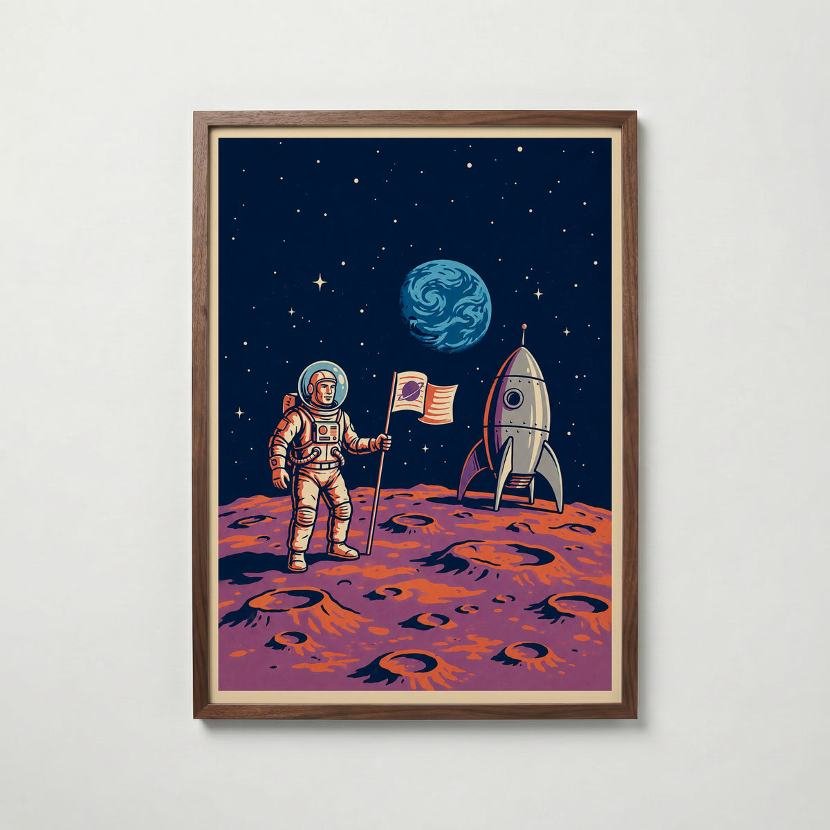 Moonwalk Poster – valnötsram