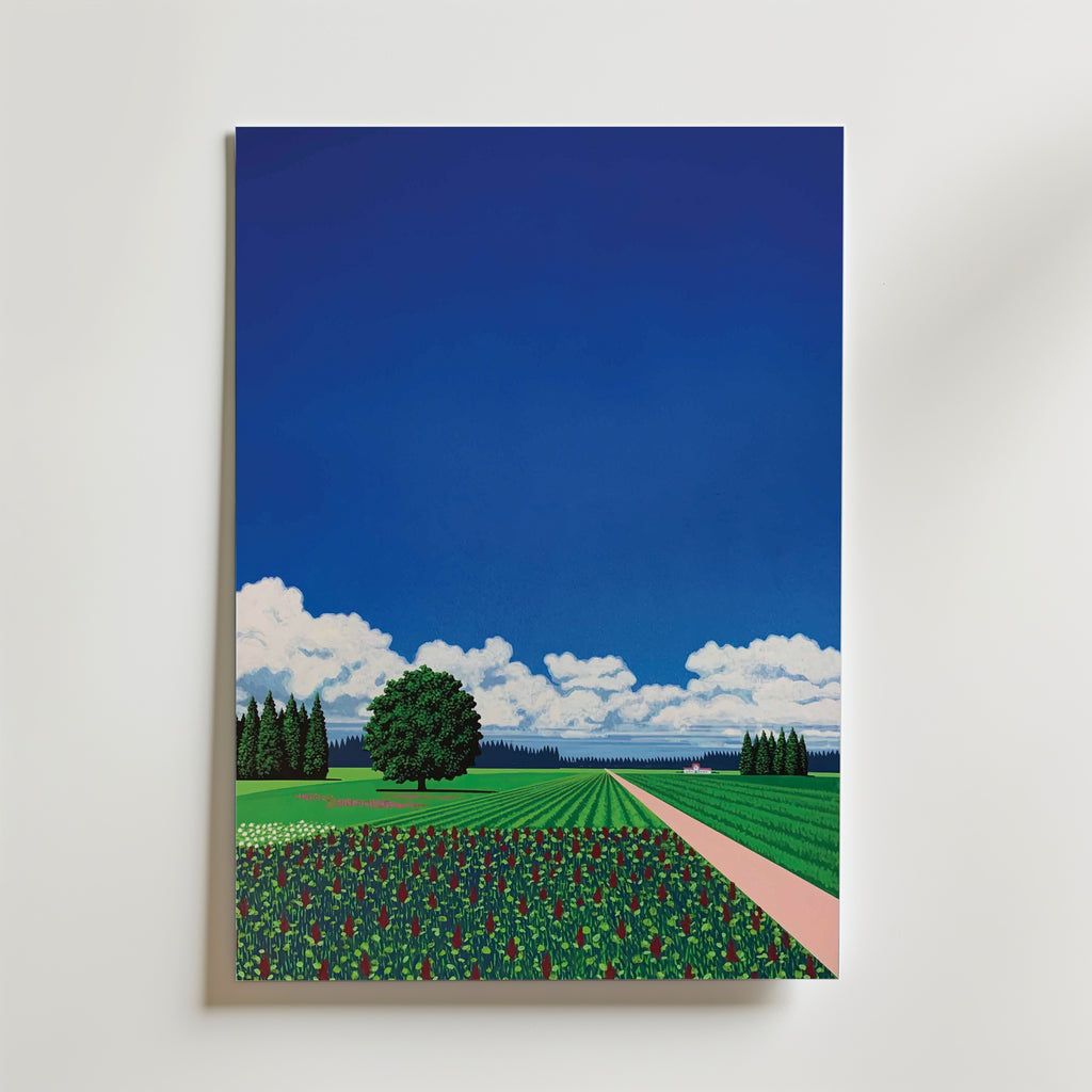 Hiroshi Nagai Floral Horizon utan passepartout