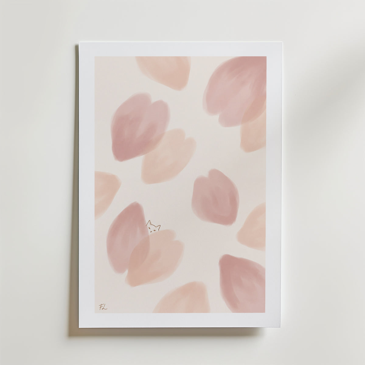 Freja Lund – Første Blomst – med passepartout