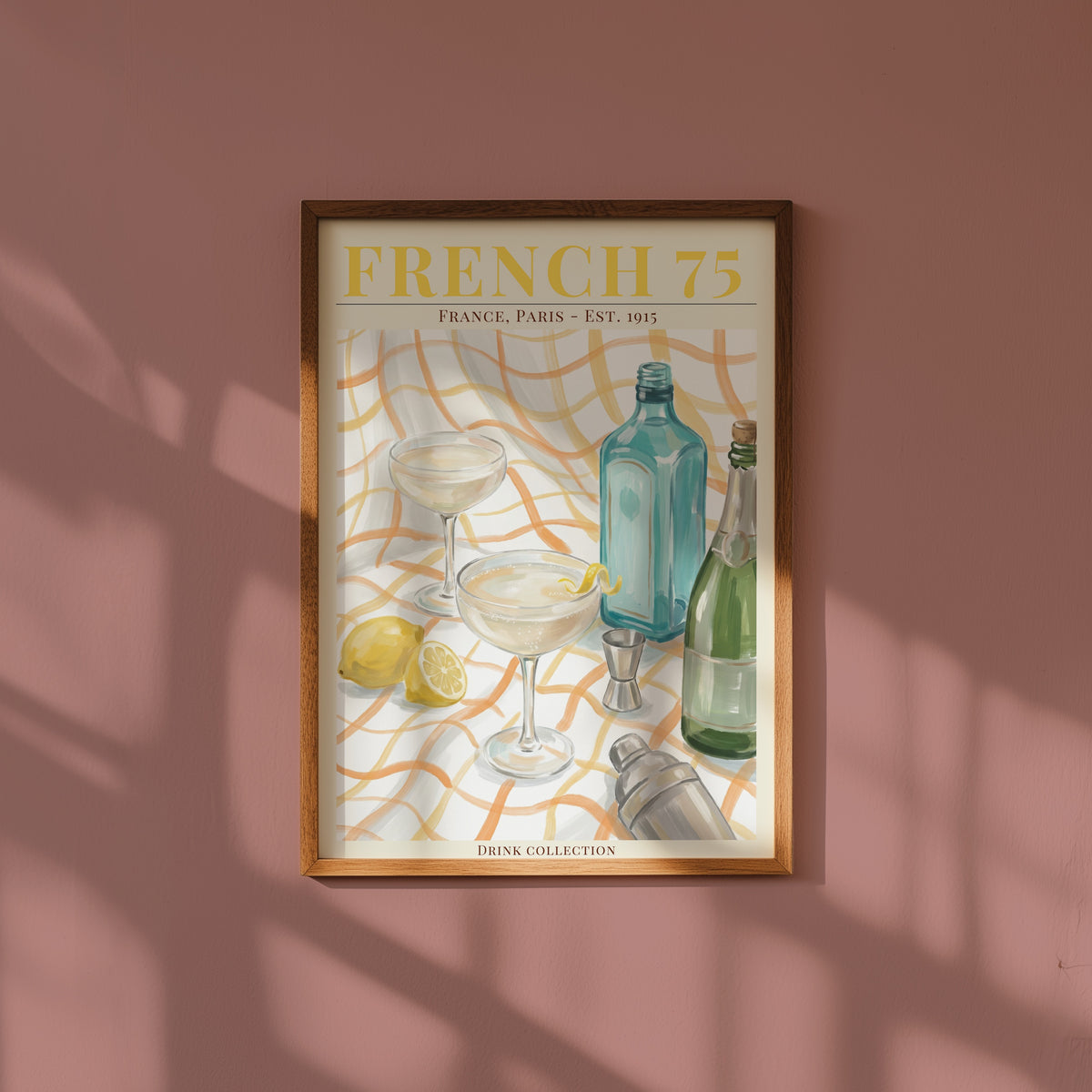 French 75 poster i rumsmiljö - Bozetto