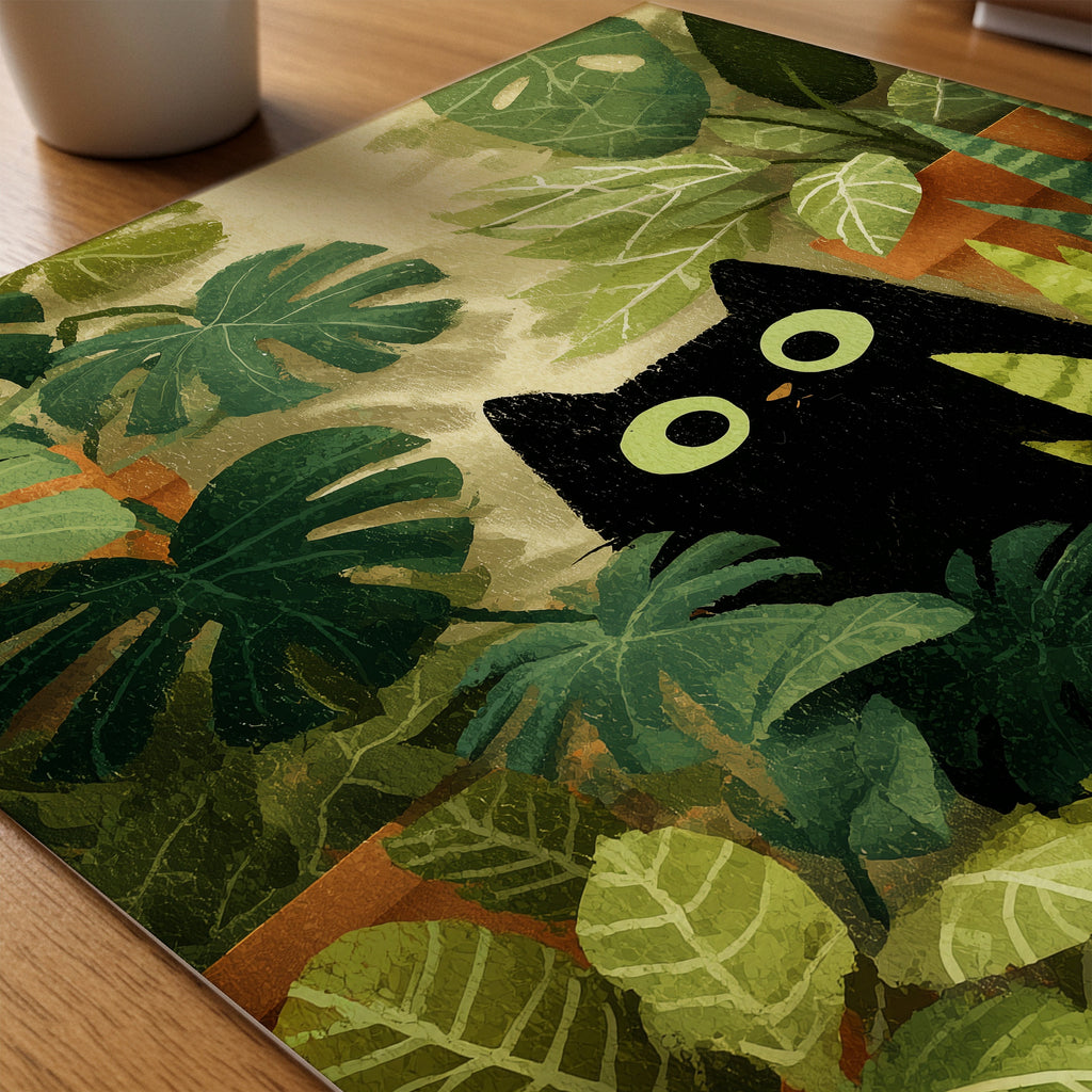 Garden Cat – närbild på papper