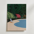 Hiroshi Nagai Garden Poolside - utan passepartout