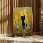 Golden Meadow Watcher Poster i inrett rum – Bozetto