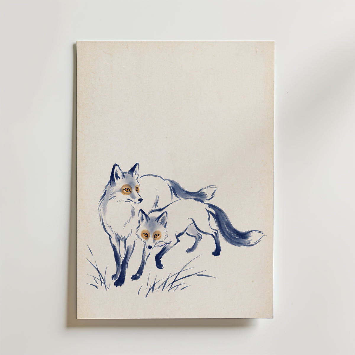 Golden Fox – canvas utan passepartout