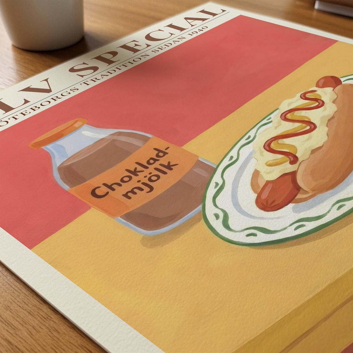 Halv Special poster på skrivbord – Bozetto konsttryck på matt finpapper i hög tryckkvalitet
