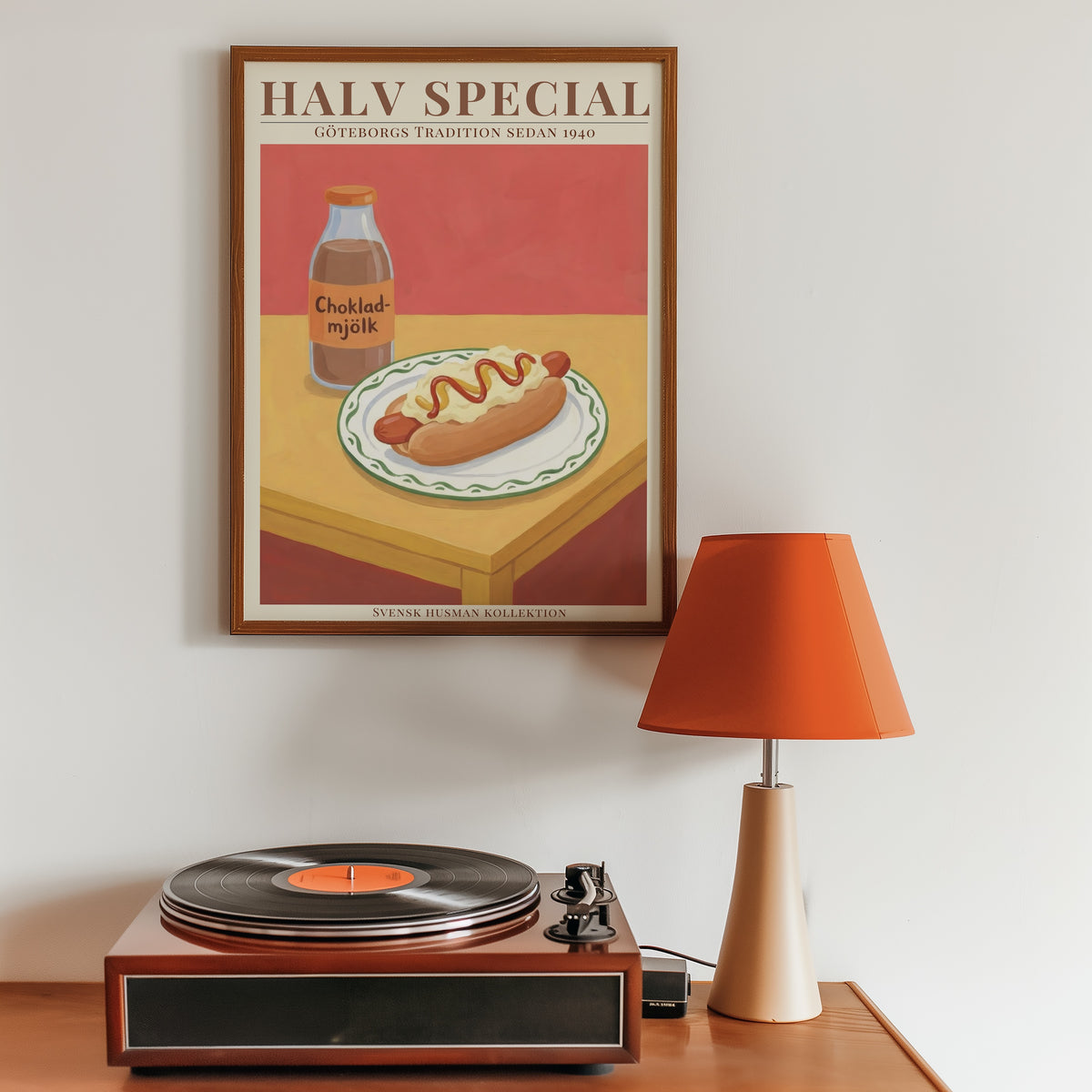 Halv Special poster i inramad rumsmiljö – Bozetto konsttryck i hög tryckkvalitet