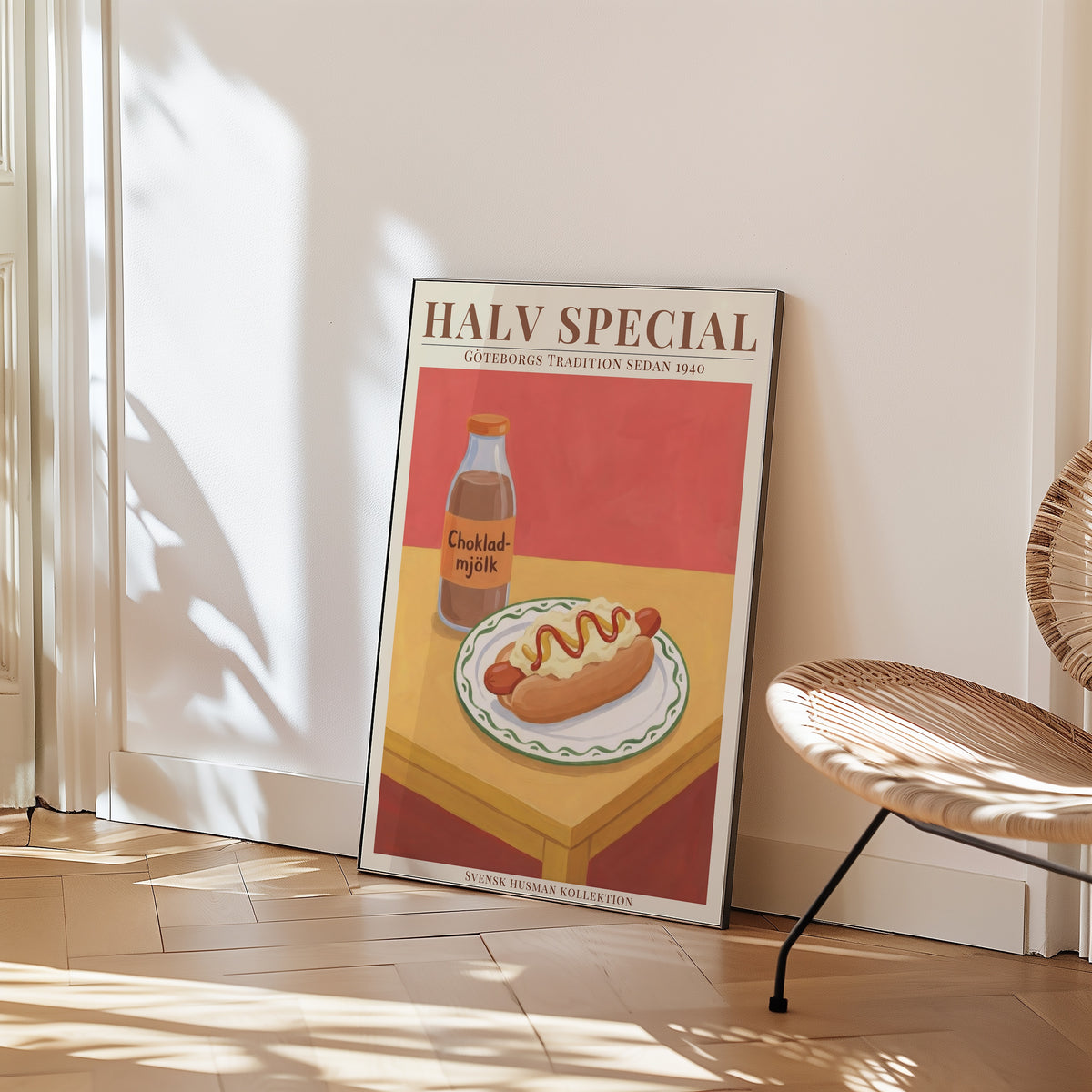 Halv Special poster på vägg i hemmiljö – Bozetto konsttryck i hög tryckkvalitet
