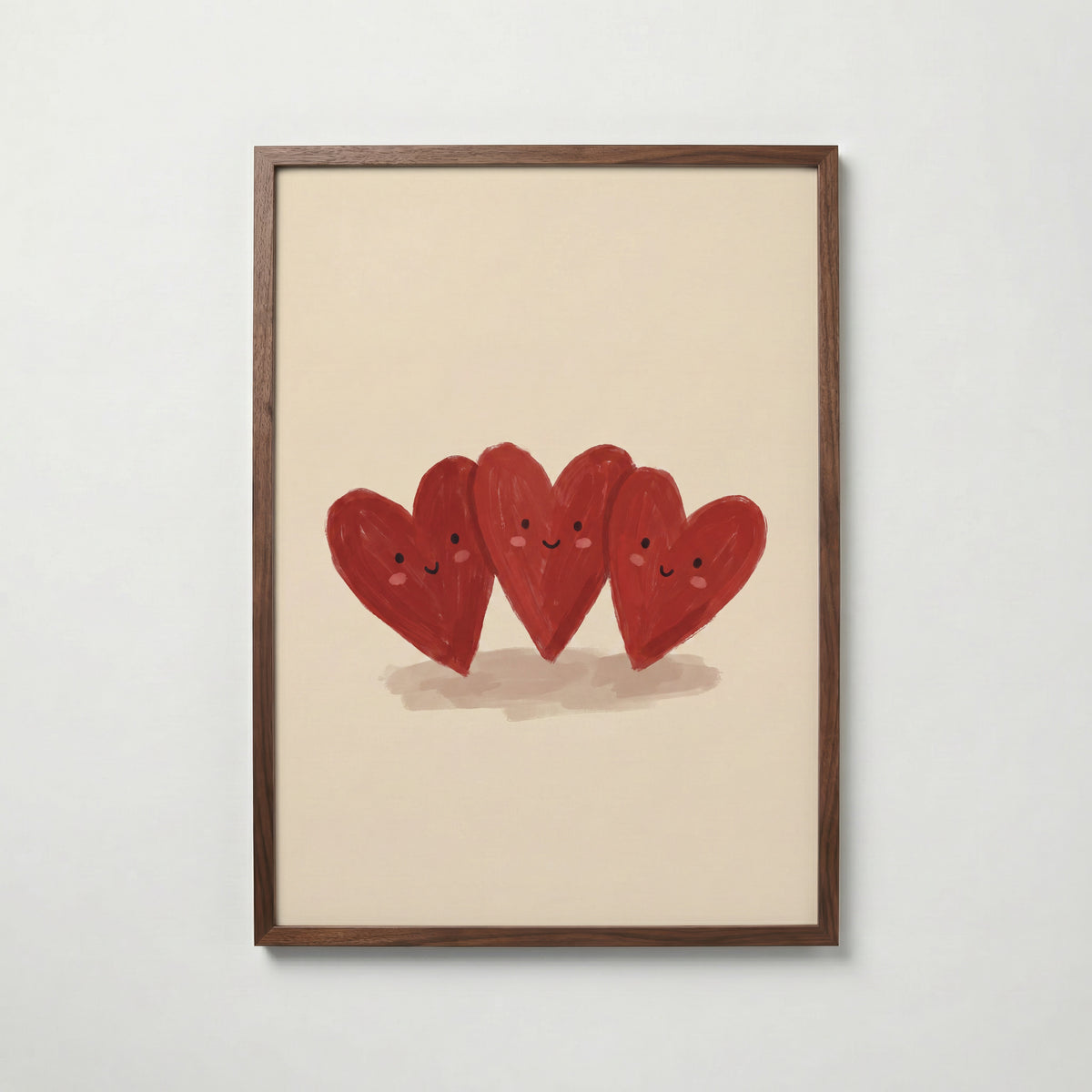 Heart Friends Poster – valnötsram