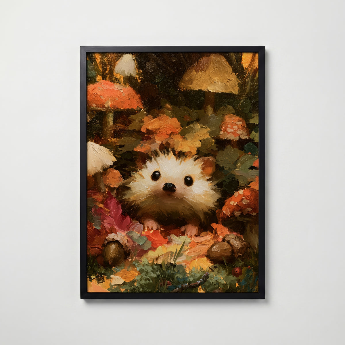 Hedgehog – svart ram