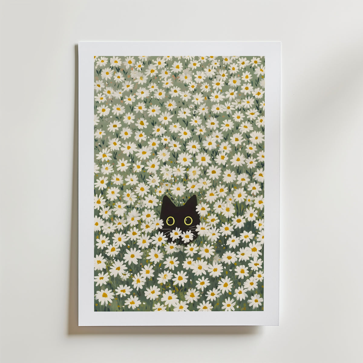 Hidden in Green Bloom Poster – med passepartout