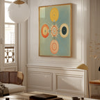Hilma af Klint The Four Worlds affisch i inramat rum – poster från Bozetto i hög kvalitet