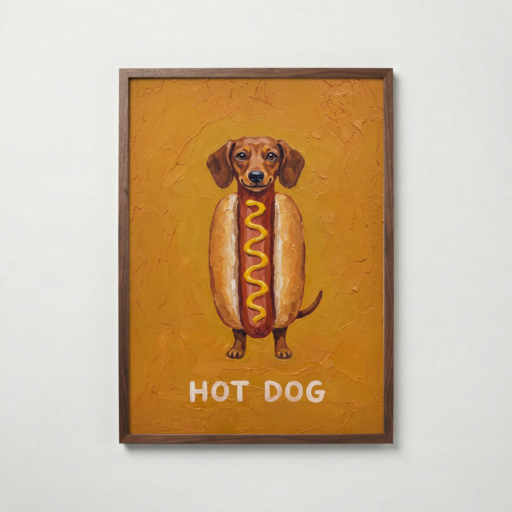 Hot Dog Poster – valnötsram