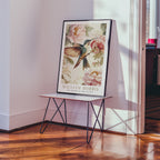 The Hummingbird Garden William Morris affisch i inramad miljö på vägg – Bozetto poster i hög tryckkvalitet