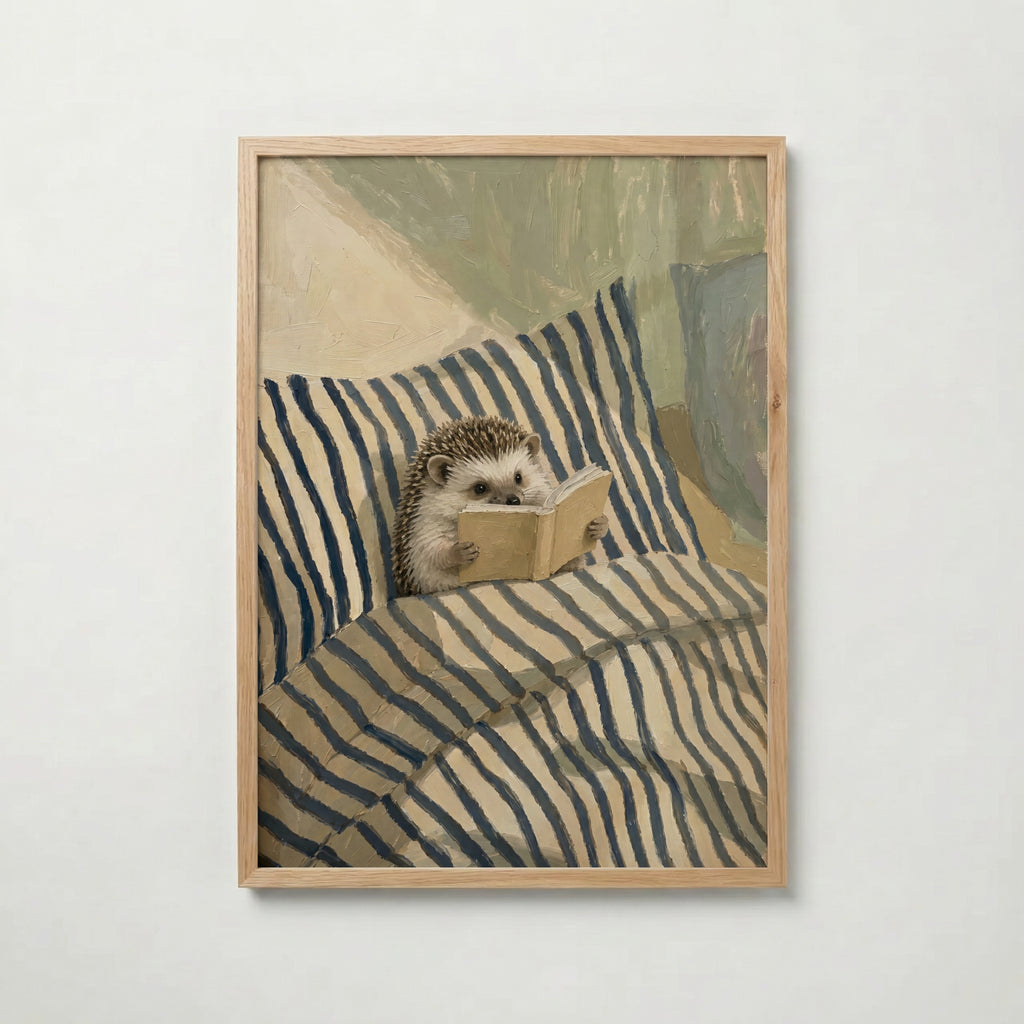 Reading Hedgehog Poster – ekram