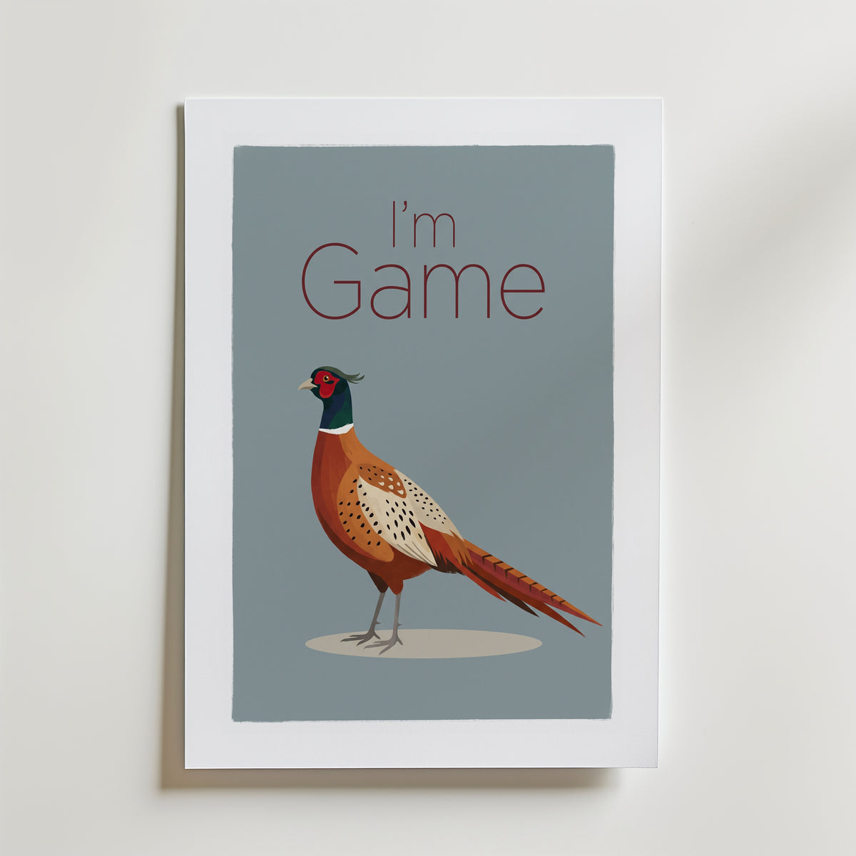 I'm Game Poster – med passepartout