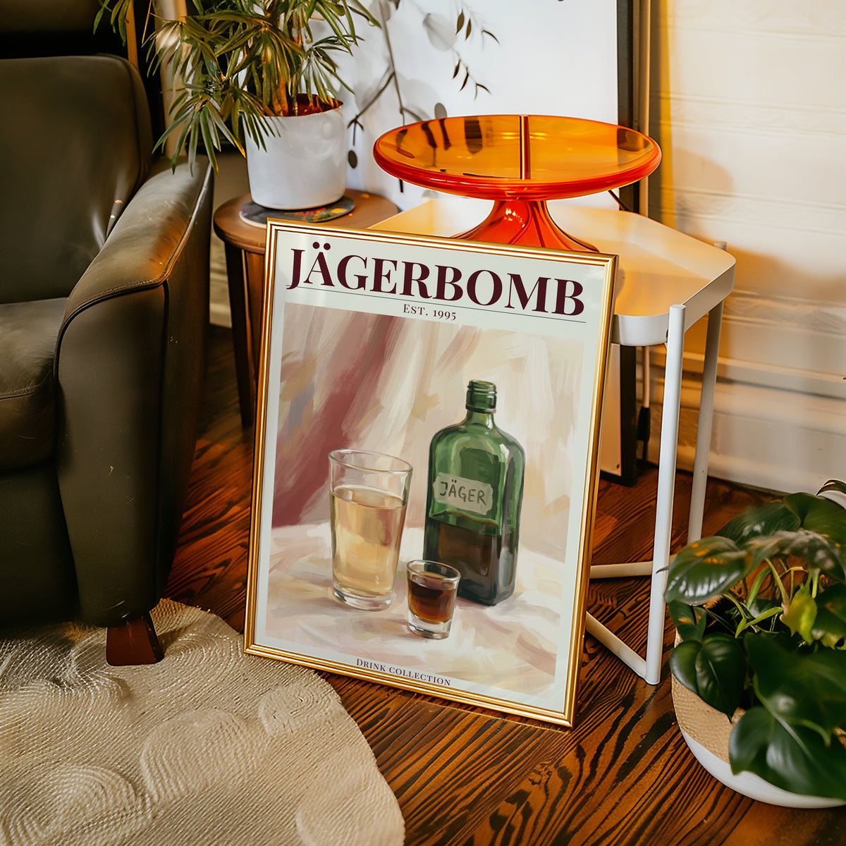 Jägerbomb affisch i inrett rum – Bozetto