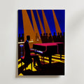 Calm and Collective Jazz Poster – canvas utan passepartout
