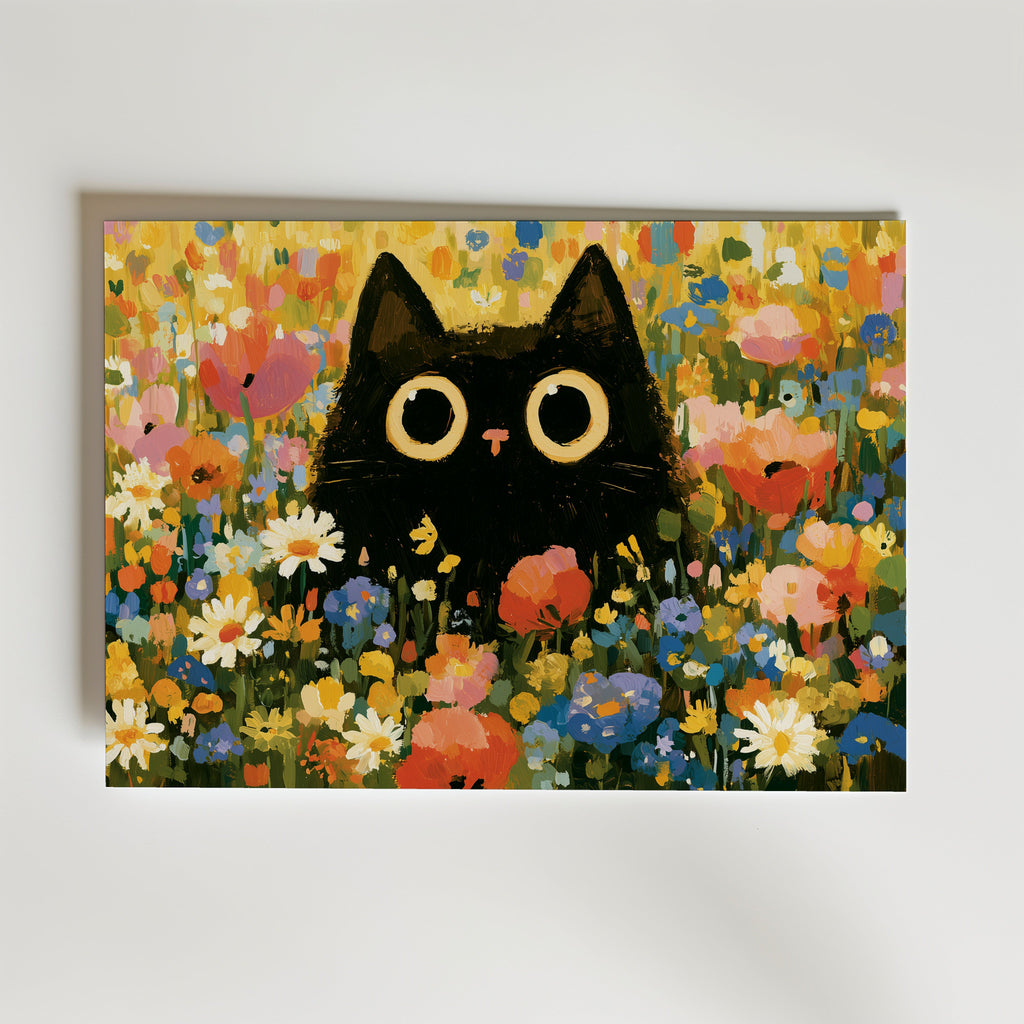Blomsterängen Poster – canvas utan passepartout