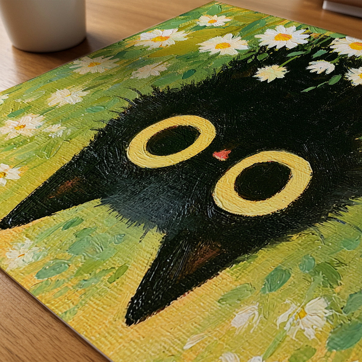 Prästkragar Poster – närbild på papper