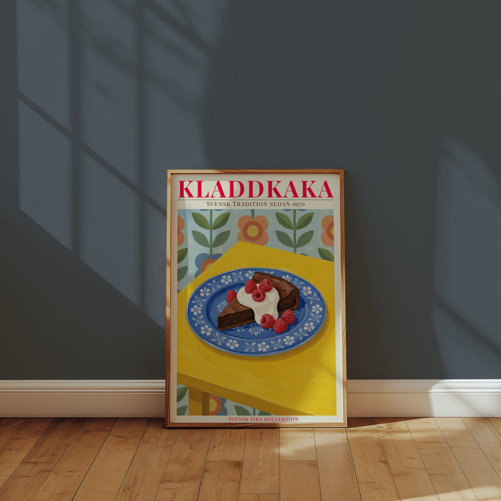 Kladdkaka Poster i rumsmiljö - Bozetto