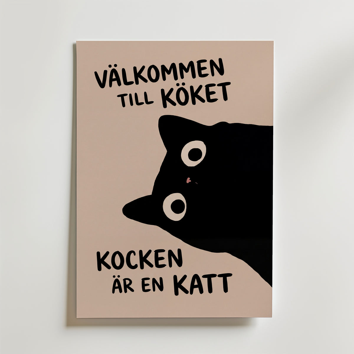 Kocken Är En Katt Poster – canvas utan passepartout