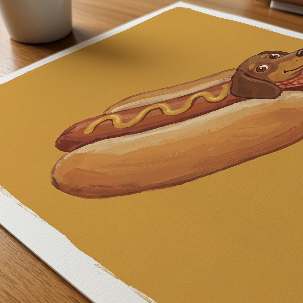 Korvhund Poster – närbild på papper