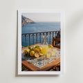 Limoncello på Terrassen Poster – med passepartout