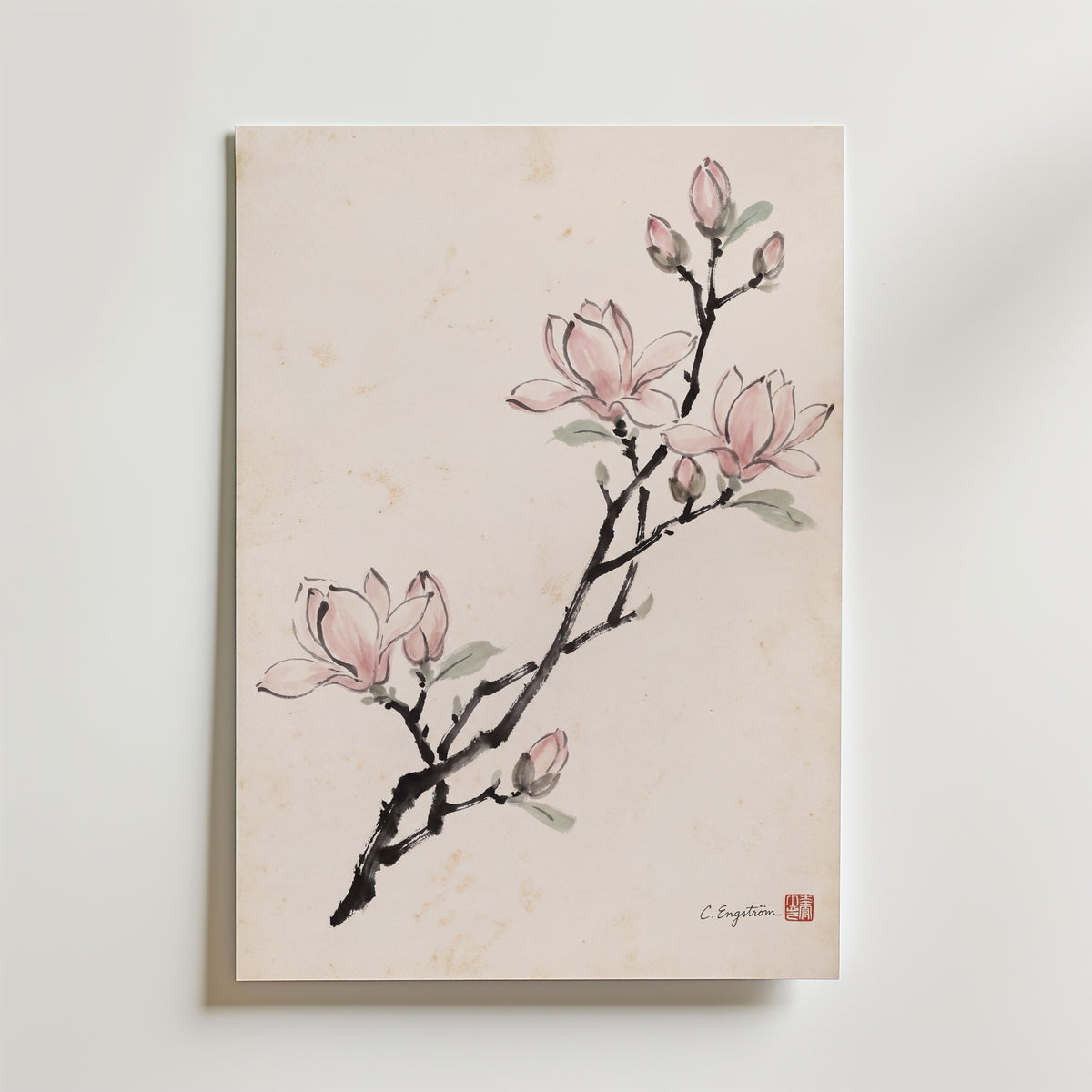 Magnolia By Caroline Engström – canvas utan passepartout