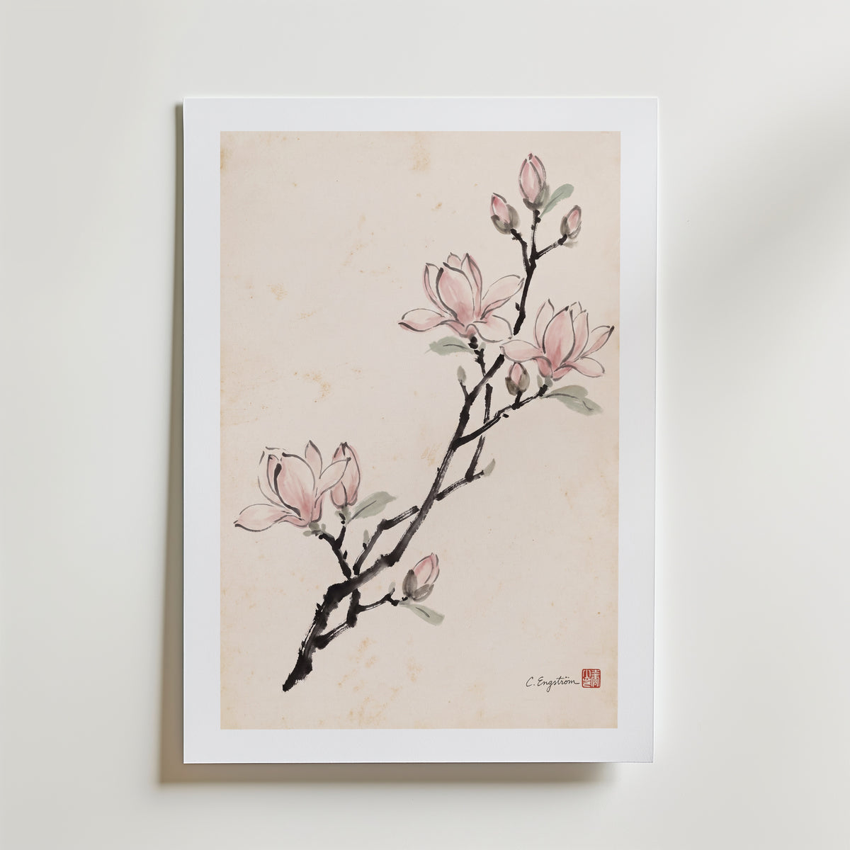 Magnolia By Caroline Engström – med passepartout