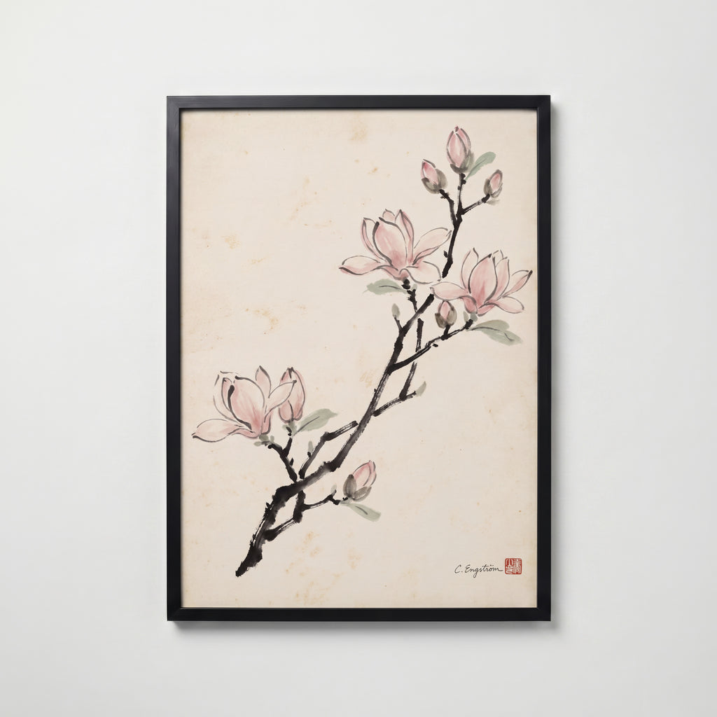 Magnolia By Caroline Engström – svart ram