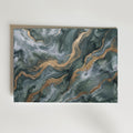 Emerald & Gold Poster – canvas utan passepartout