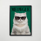 Meowgue Poster – svart ram
