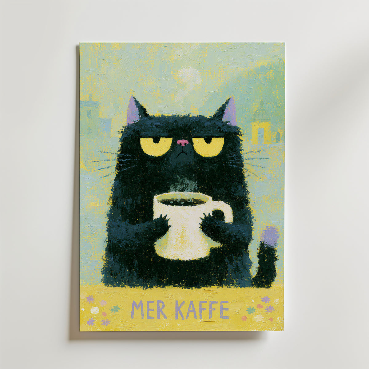 Mer Kaffe Poster – canvas utan passepartout