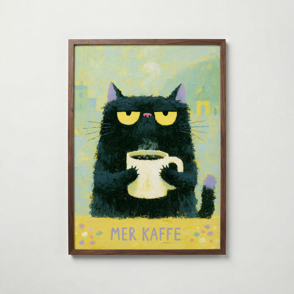 Mer Kaffe Poster – valnötsram