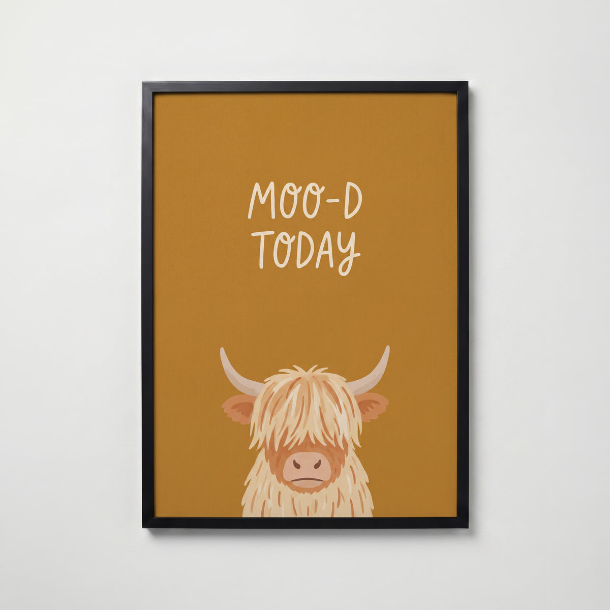Moo-D Today Poster – svart ram