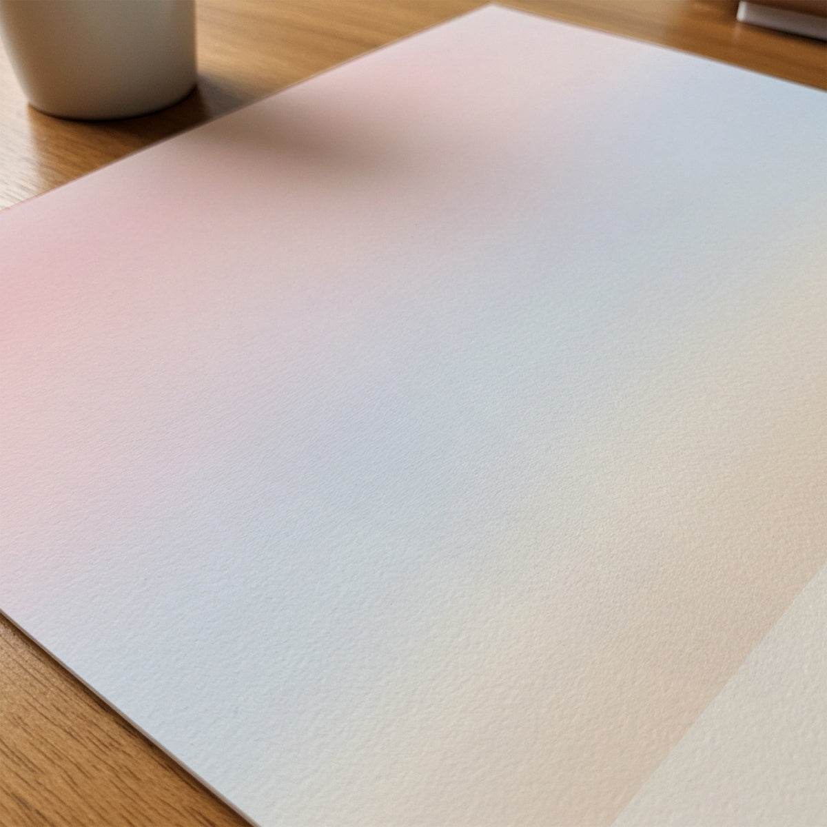 Freja Lund – Morgenlys – närbild på papper