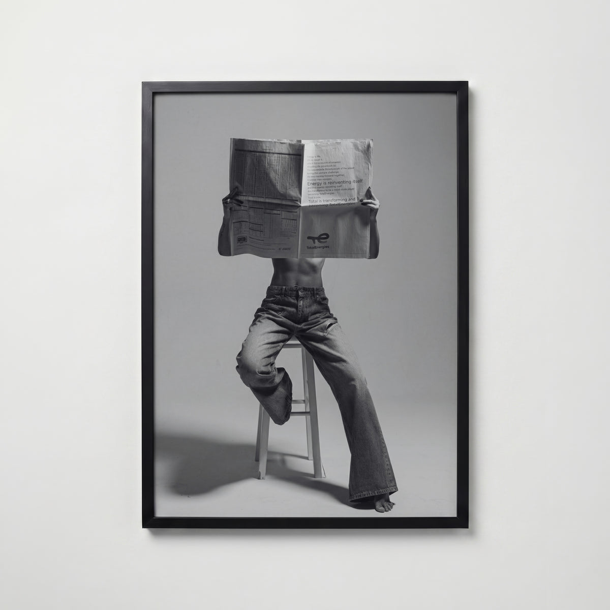 Morning Papers Poster – svart ram