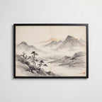 Mountains By Caroline Engström – svart ram