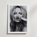Mustache Muse Poster – med passepartout