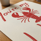You're My Lobster Poster – närbild på papper