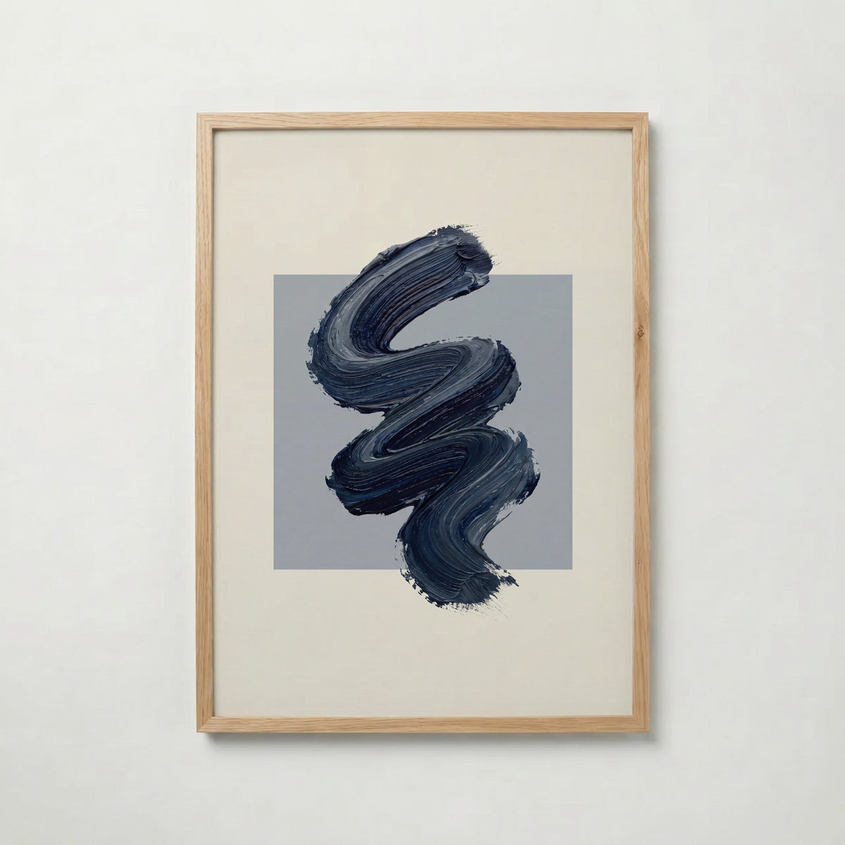 Navy Zigzag Poster – ekram