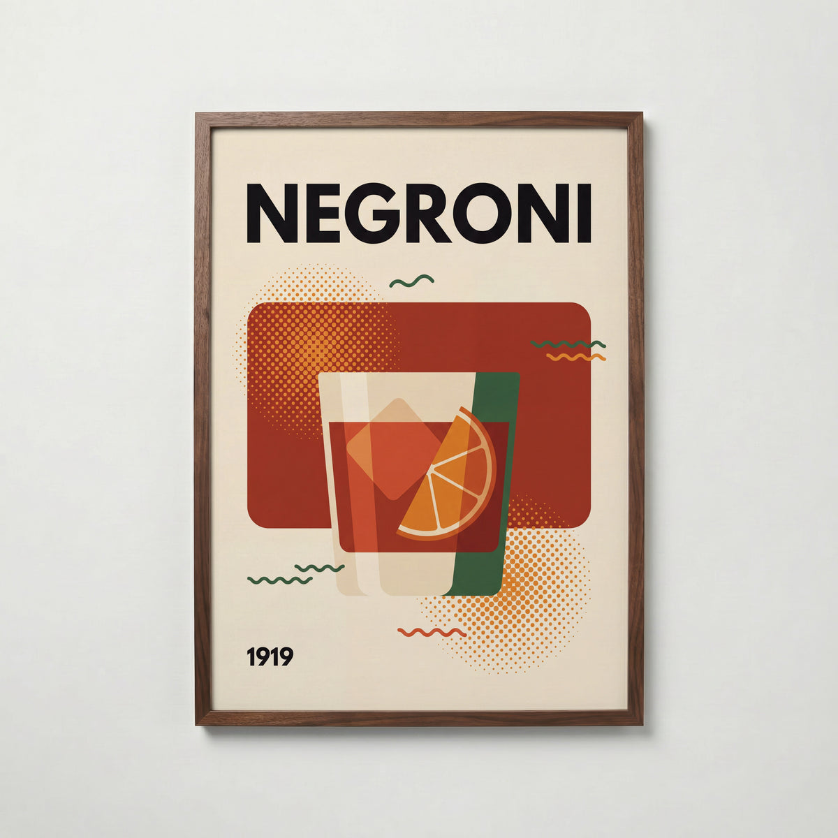 Negroni Poster – valnötsram