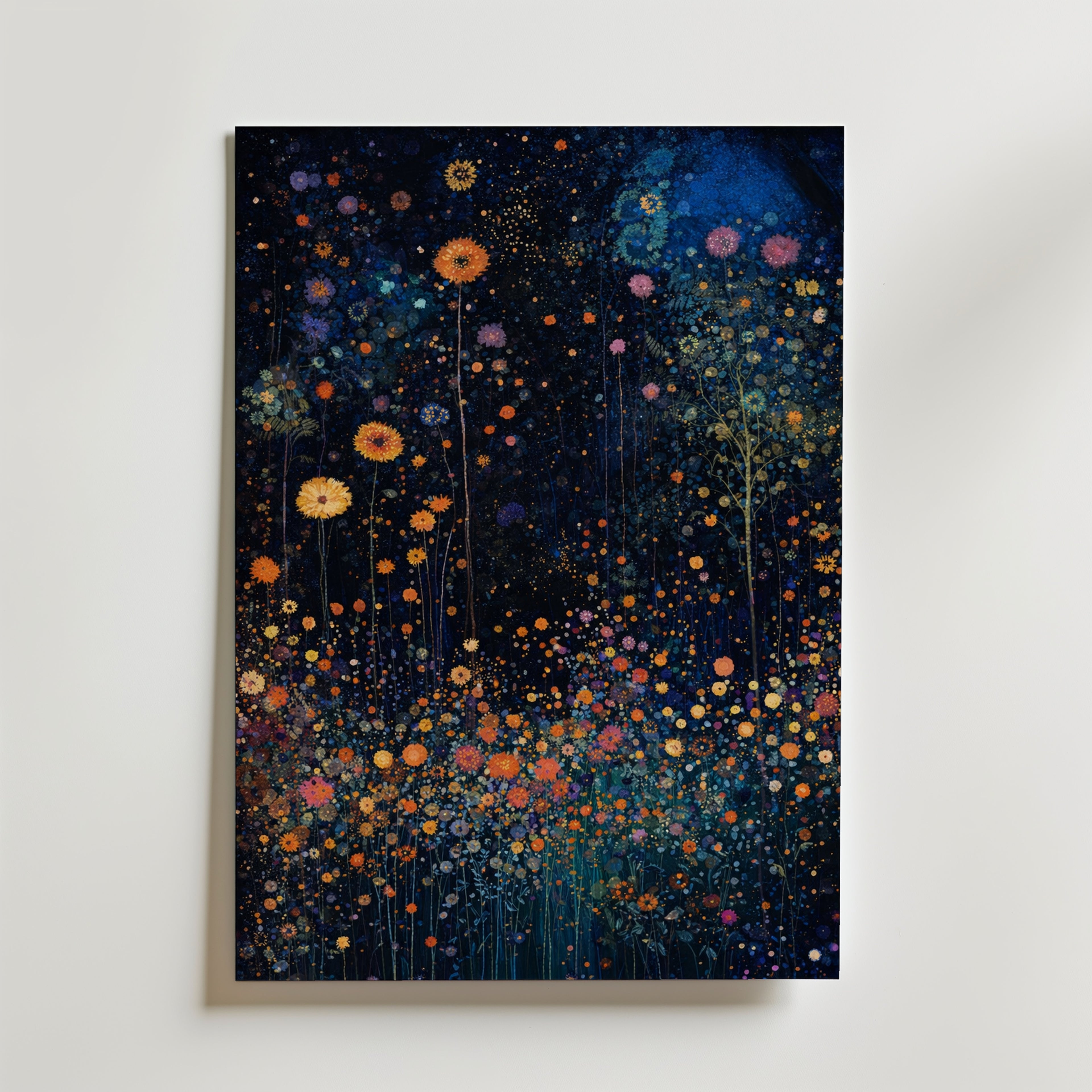 Gustav Klimt Nocturnal Blossom Field Poster – utan passepartout