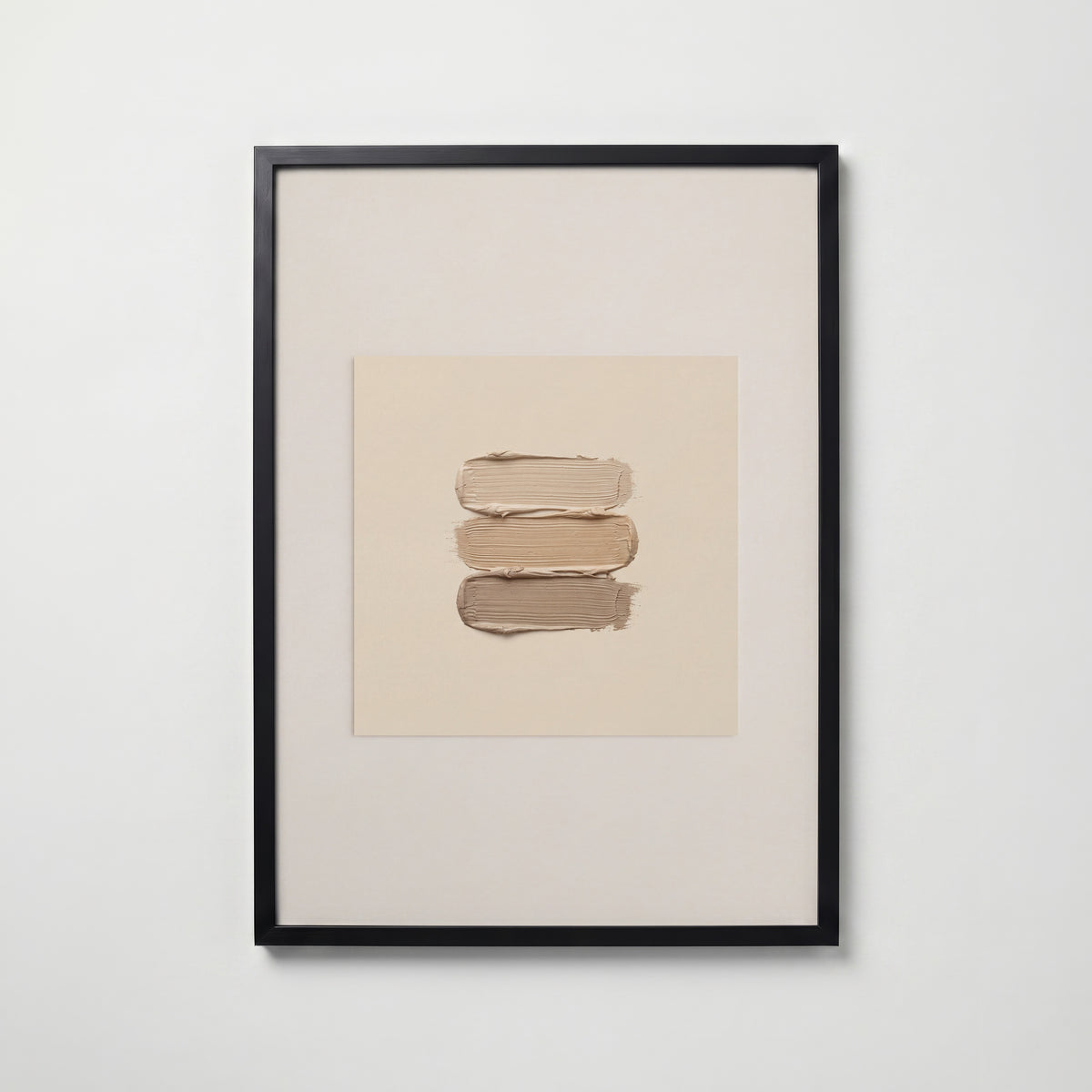 Oat Bands Poster – svart ram