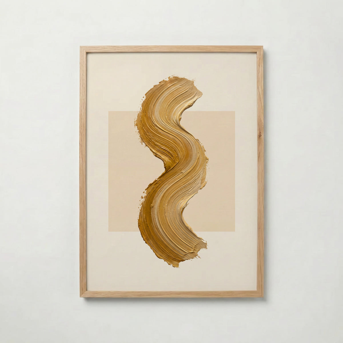 Ochre Curve Poster – ekram