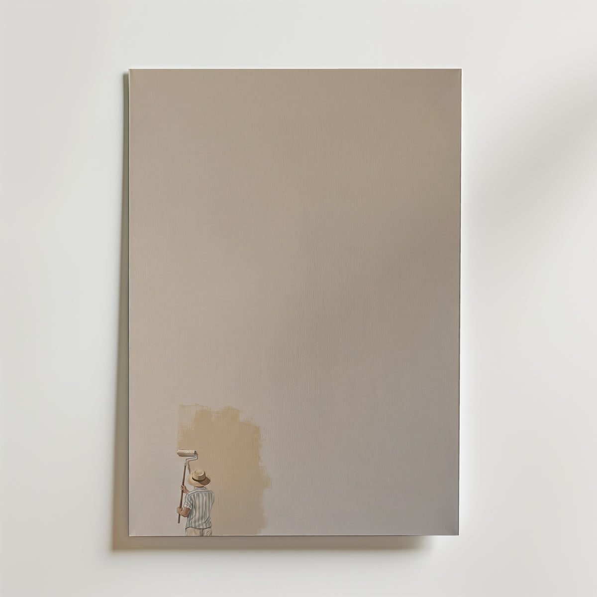 Painting Over The Past Poster – canvas utan passepartout
