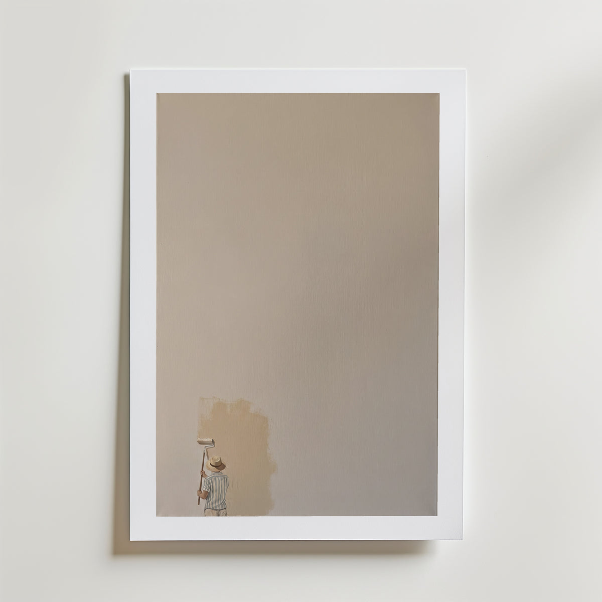Painting Over The Past Poster – med passepartout